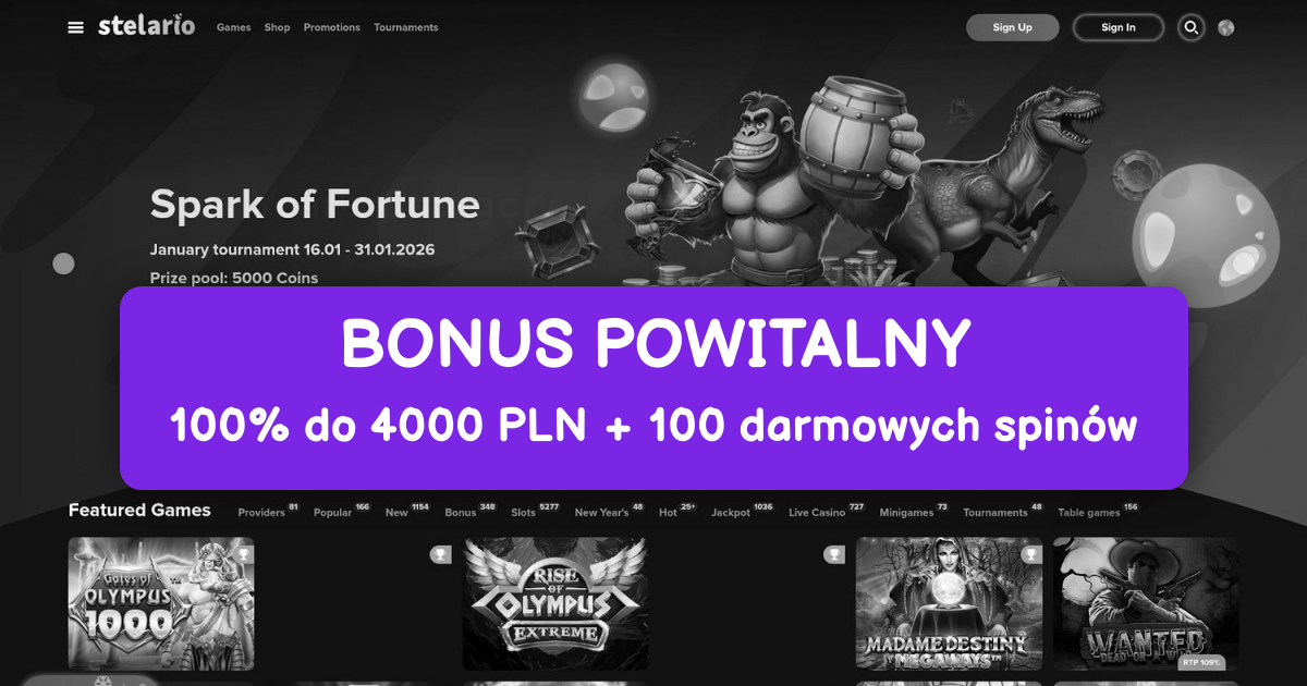 Stelario Casino - Najlepsze Sloty Online w Polsce